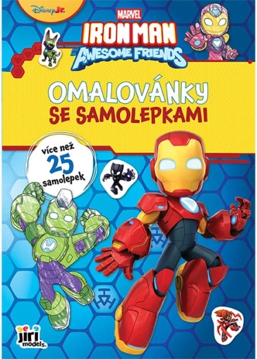 Album da colorare A4 con adesivi Ironman