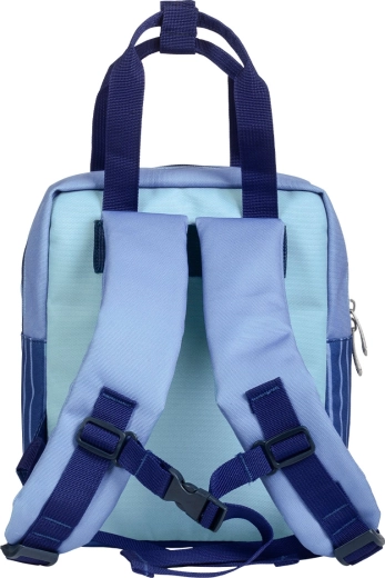 A Little Lovely Company piccolo zaino quadrato per bambini con motivo gru gialla
