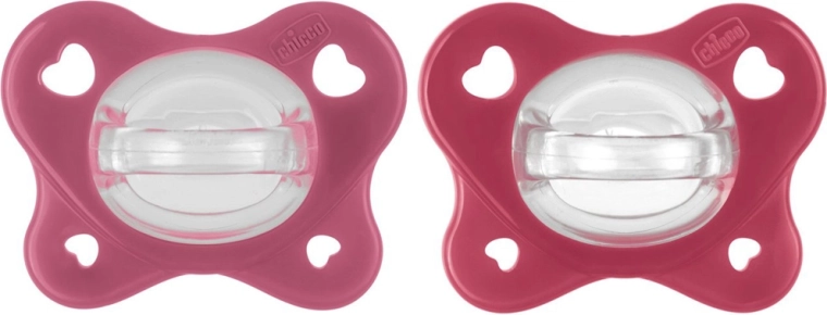 Chicco PhysioForma Dual Soft succhietti rosa 16–36 mesi, 2 pz