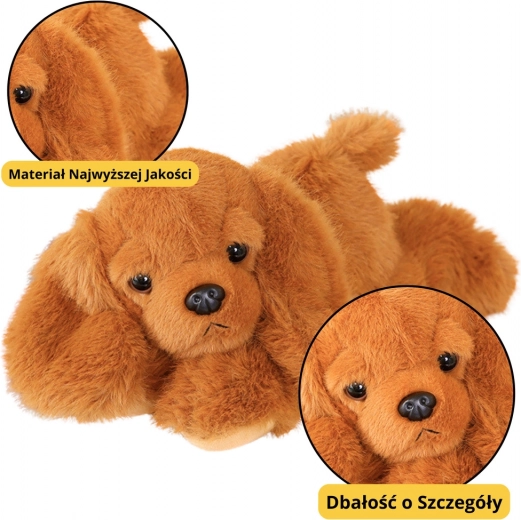 Cane di peluche Cocker Spaniel con zampe ponderate marrone 30cm