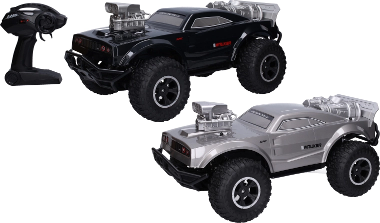 Auto fuoristrada RC Wiky 4x4 con grandi ruote e telecomando a 2,4 GHz