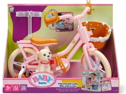 BABY born bicicletta con cagnolino Lucky per bambole