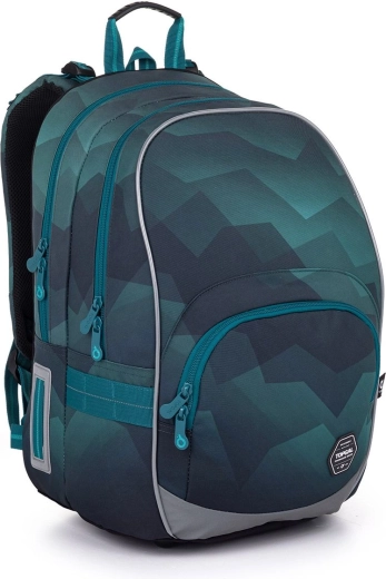 Zaino scolastico verde-azzurro Topgal Kimi