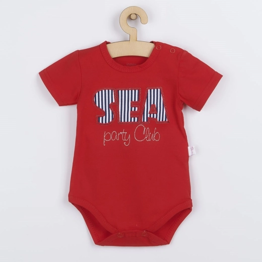 Body estivo per neonati Koala Sea Party rosso