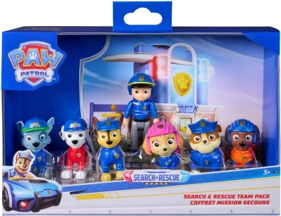 Paw Patrol set da 7 personaggi per ricerca e salvataggio