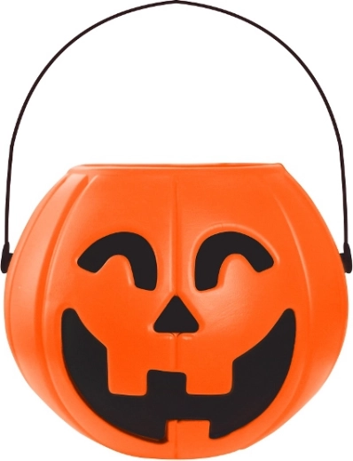 Secchiello a zucca per Halloween 16 × 14 cm