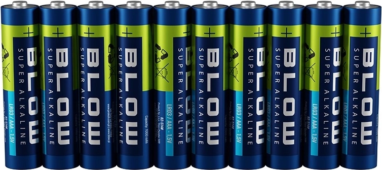 Batterie alcaline AAA (LR03) BLOW Super Alkaline 10 pz