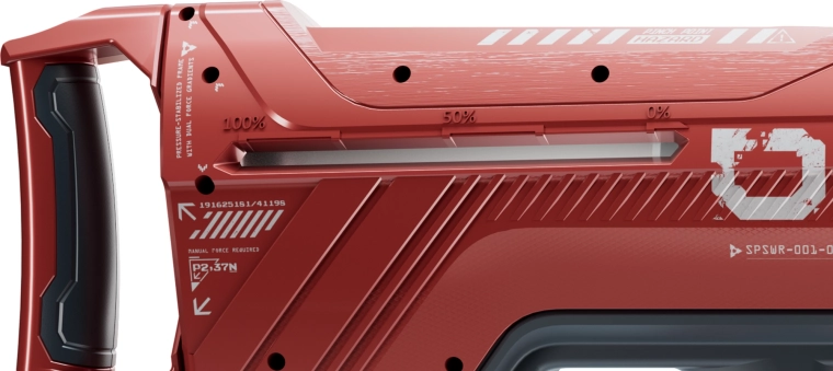 Senza batterie: blaster puramente meccanico