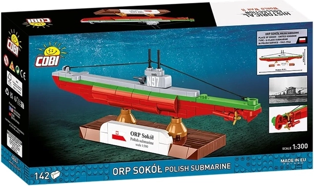 Cobi WWII ORP Sokół sottomarino polacco 1:300