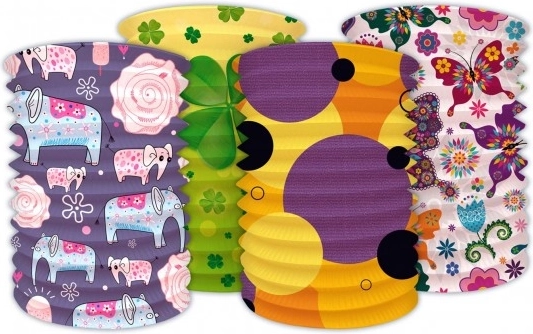 Lampione di carta a cilindro per carnevale