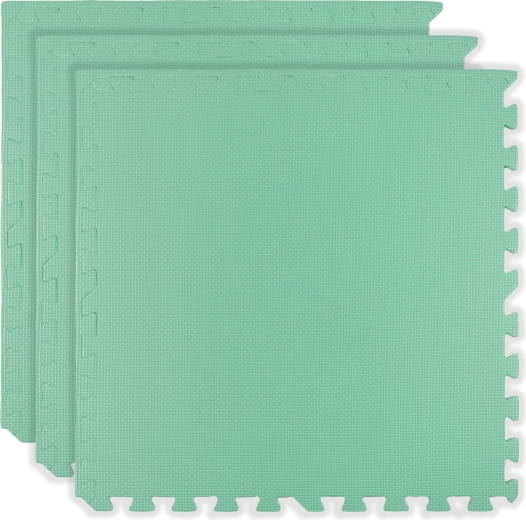 Tappetino puzzle in schiuma da pavimento Humbi 180 × 60 cm, 3 pezzi, menta