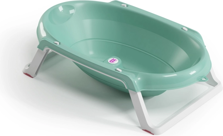 Vaschetta pieghevole antiscivolo Ok Baby Onda slim 0–12 mesi sky blue