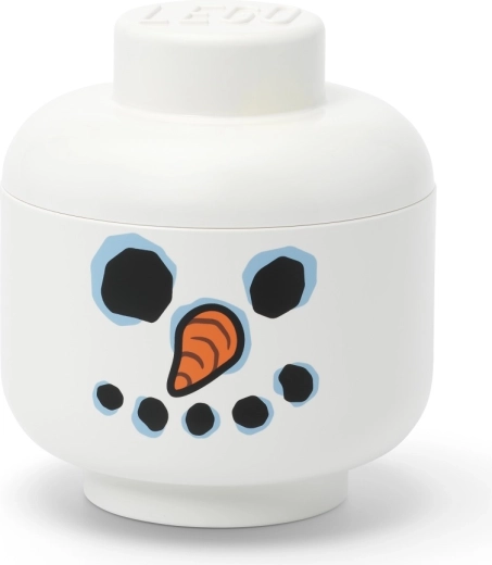 Testa contenitore LEGO misura S pupazzo di neve