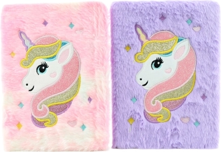 Diario in peluche Unicorno