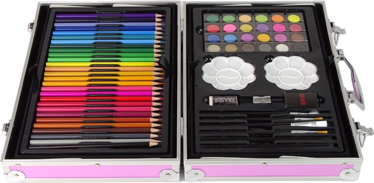 Organizzazione ordinata e resistente in valigetta