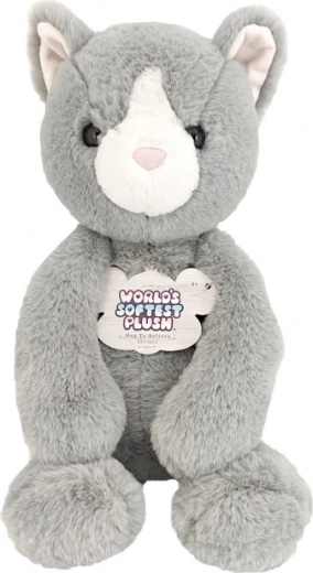 Gattino grigio di peluche 40 cm