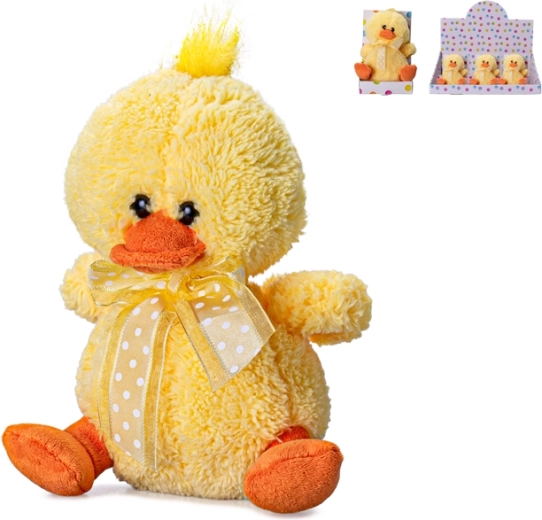 Anatroccolo di peluche con fiocco 15 cm