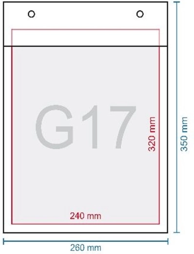 Busta imbottita a bolle G17 350 × 250 mm con chiusura autoadesiva
