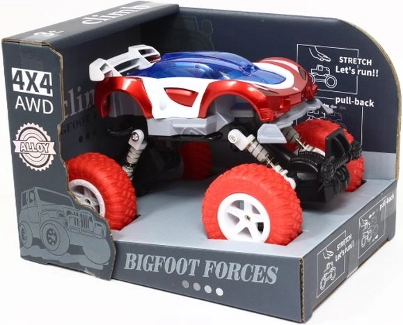Automobilina in metallo 4x4 con sospensioni
