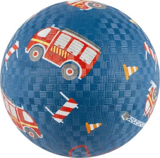 Pallone per bambini con pompieri 17 cm in gomma naturale Sigikid