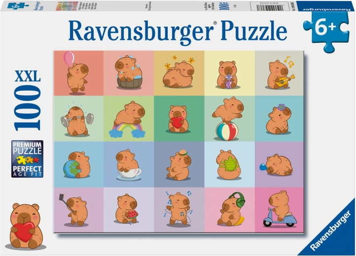 Puzzle Ravensburger capibara, 100 pezzi