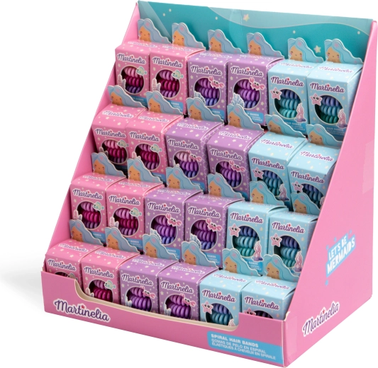 Cinque elastici colorati nella confezione