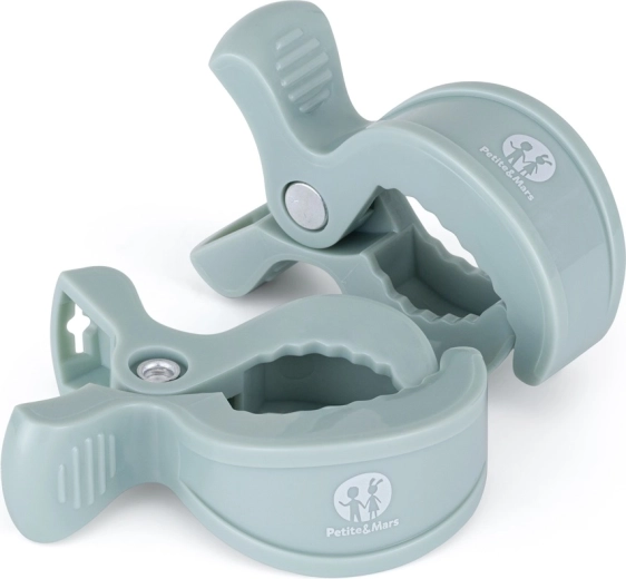 Petite&Mars mollette per passeggino Peg (2 pz) green