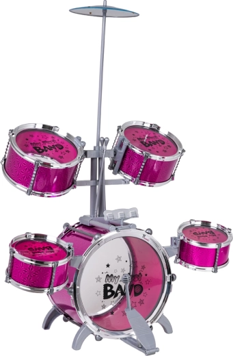 Design rosa con piatto in metallo