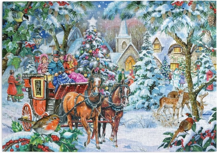 Puzzle House of Puzzles Compagnia in carrozza, 1000 pezzi