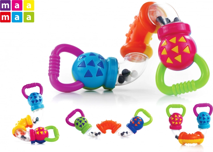 Sonaglio per neonati 17 cm con tubicini rotanti