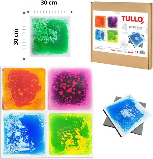 Tappetini sensoriali di peluche Tullo - 4 pezzi