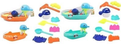 Set da sabbia con barchetta 10 pz