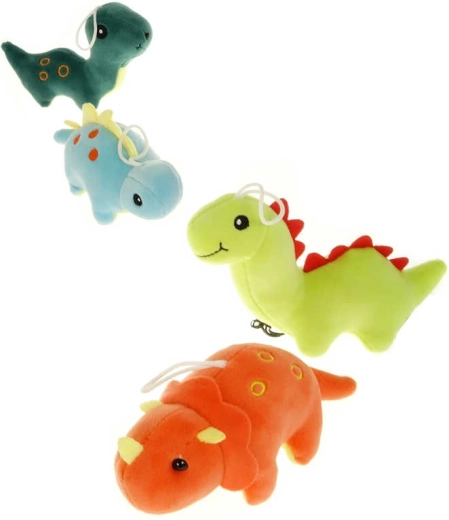 Portachiavi in peluche dinosauro 15 cm - 1 pezzo