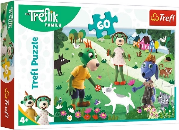 Puzzle Trefliki Una giornata allegra, 60 pezzi