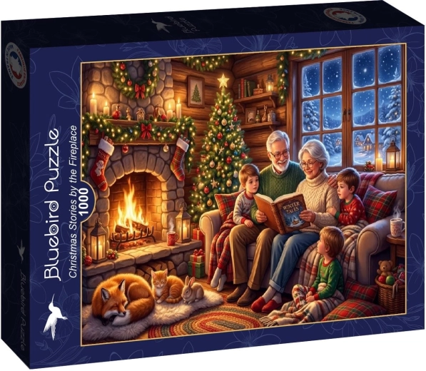 Puzzle Bluebird Storie di Natale accanto al camino, 1000 pezzi