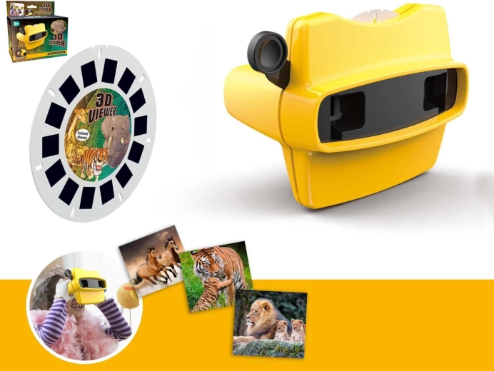 Occhiali 3D per proiezioni a tema safari in confezione