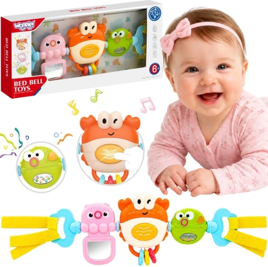 Woopie Baby pannello sensoriale sospeso per passeggino e culla – mondo marino