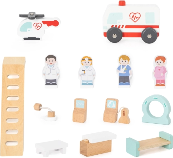 Veicoli di soccorso e personaggi inclusi nel set