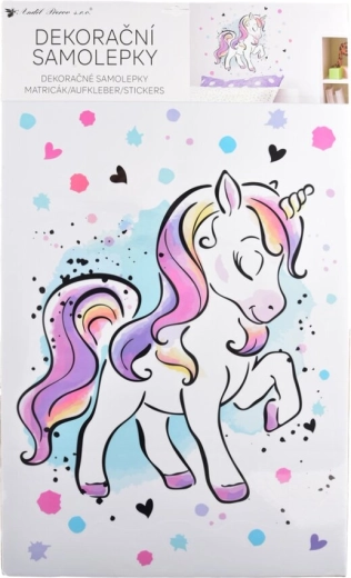 Adesivo murale con unicorno 42 × 60 cm