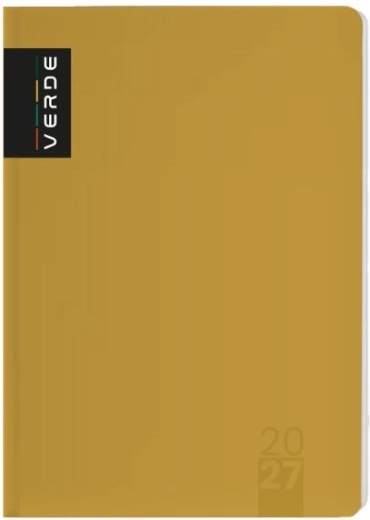 Agenda Verde A5 giornaliera 2027 color senape