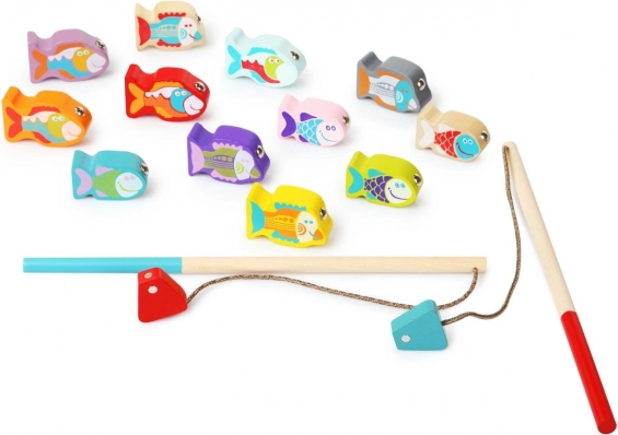 Giocattolo da pesca in legno per bambini