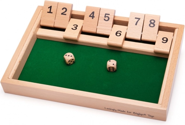 gioco in legno Shut the Box BIGJIGS TOYS
