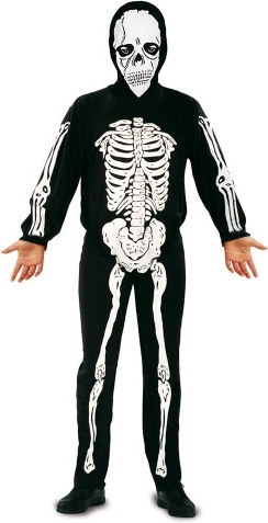 Costume da bambino scheletro per Halloween
