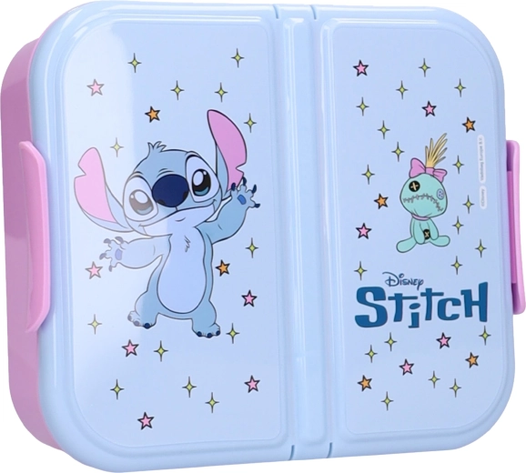 Porta merenda Disney Stitch Eat Yum Repeat con 3 scomparti 15 × 18 × 5 cm