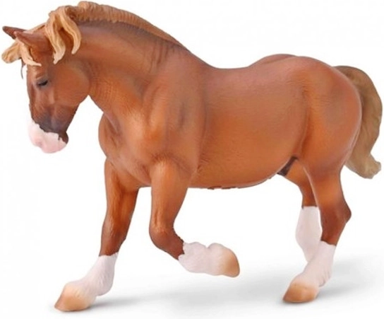 Cavallo di razza bretone, sauro dorato – figurina COLLECTA