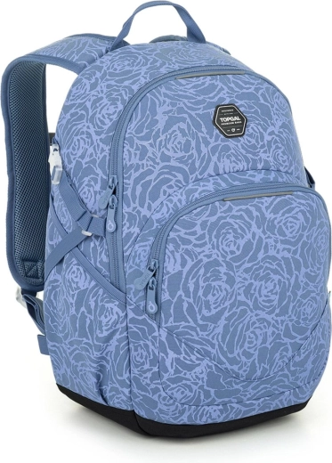 Zaino per studenti blu-grigio Topgal Yoko