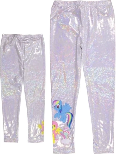 Leggings olografici argentati My Little Pony