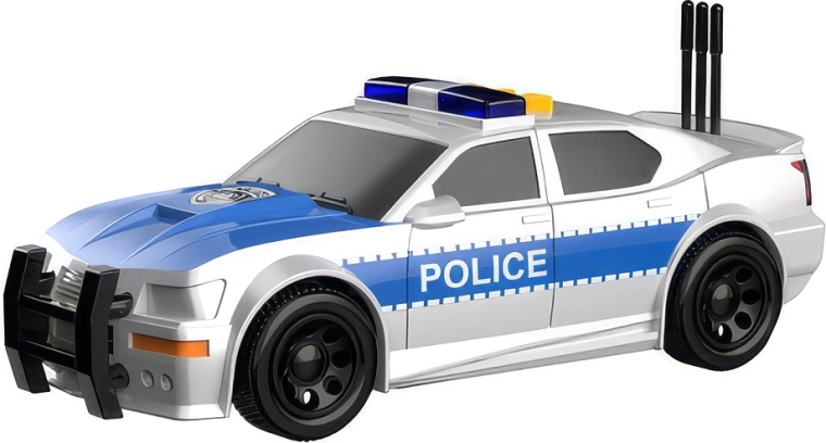 Auto della polizia con effetti luminosi e sonori 15,5 cm