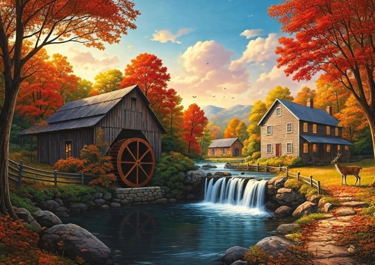 Puzzle cervo alla chiusa 1000 pezzi