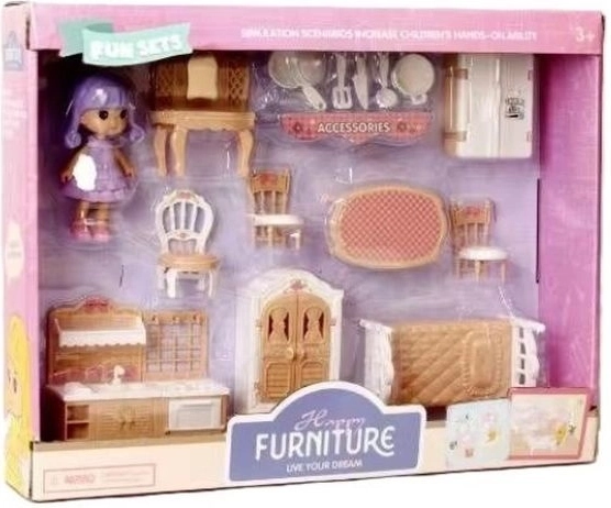 Happy Furniture set di mobili con bambola